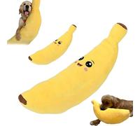 Générique The Mellow Dog Calming Banana, Interactive Plush Chew Toy for Dogs, Dog Toy Fight Boredom, and Happier Machine Washable & Dryer Safe (Mix*2pcs)