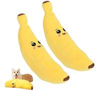 Générique The Mellow Dog Calming Banana Toy, Dog Toy Fight Boredom, Less Lonely, and Happier Machine Washable & Dryer Safe, for Dogs, Keep Dogs Interested Forever (Large 2pcs)