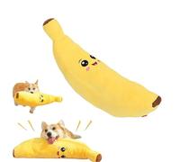 Générique The Mellow Dog Calming Banana Toy, Dog Toy Interactive Plush Chew Toy, Interactive Plush Chew Toy for Dogs, Machine Washable & Dryer Safe, Reduces Boredom and Loneliness (L)