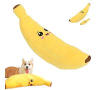Générique The Mellow Dog Calming Banana Toy for Dog, Interactive Plush Chew Toy for Dogs, Machine Washable & Dryer Safe, Less Lonely, Keep Dogs Interested Forever (S)