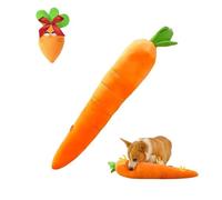 Générique The Mellow Dog Calming Carrot,Giant Carrot Dog Toy,29.5" Large Carrot Toy,Cute Plush Carrots Durable Chew Toys, for Aggressive Chewers (Orange)