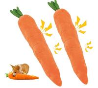 Générique The Mellow Dog Calming Carrot, Giant Carrot Dog Toy, 29.5in Plush C-arrot Interactive Calming D-OG Toys-Squeaky, and Durable Chew Toys for D-ogs of Sizes-Suitable for Indoor Play (2pcs)
