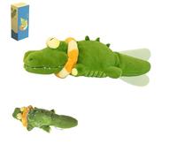 Générique The Mellow Dog - Calming Crocodile, 2025 New Automatic Tail-Wagging Dog Toy, Interactive Dog Toy, USB Charging, Soft Cleanable with Water Cover for Small, Medium, Large Dogs (1pcs)