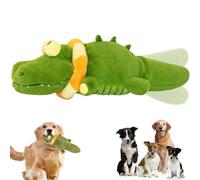 Générique The Mellow Dog - Calming Crocodile, 2025 New Automatic Tail-Wagging Dog Toy, Machine Washable, Interactive & Emotional Support Plush for Dogs for Small, Medium & Large Dogs (Green,1pcs)