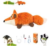 Générique The Mellow Dog - Calming Crocodile, Automatic Tail-Wagging, Plush Dog Toy, Soft & Washable Cover, USB Charging, Interactive Emotional Support for Small, Medium & Large Dogs (Squirrel)