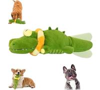 Générique The Mellow Dog - Calming Crocodile, Automatic Tail-Wagging, Soft & Washable Cover, Puppy Toys to Keep Them Busy, Automatic Dog Petting Machine for Small, Medium, Large Dogs (1Pcs)