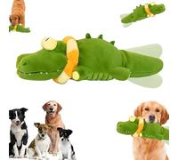 Générique The Mellow Dog - Calming Crocodile, Calming Crocodile Dog Toy, Plush Dogs Toy, Automatic Tail-Wagging, Machine Washable USB Charging, Cute Interactive Dog Toy for Small, Medium, Large Dogs