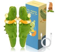 Générique The Mellow Dog Calming Crocodile, Calming Dog Toys, Automatic Tail Wagging, Cute Interactive Dog Toy. Rechargeable, for Small, Medium, Large Dogs (2 Pcs)