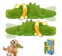 Générique The Mellow Dog - Calming Crocodile, Calming Dog Toys, Automatic Tail Wagging, Plush Dog Toy, Rechargeable, Washable, for Small, Medium, Large Dogs (2PCS)