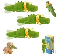 Générique The Mellow Dog - Calming Crocodile Dog Toy, Machine Washable USB Charging, Soft Cleanable with Water Cover, Automatic Dog Petting Machine for Small, Medium, Large Dogs (3PCS)