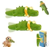 Générique The Mellow Dog - Calming Crocodile Dog Toy, Machine Washable USB Charging, Soft Cleanable with Water Cover, Automatic Dog Petting Machine for Small, Medium, Large Dogs (2PCS)