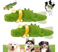 Générique The Mellow Dog - Calming Crocodile Dogs Toy, 2025 New Automatic Tail-Wagging Dogs Toy, Soft & Washable Cover, Interactive & Emotional Support Plush for Small, Medium & Large Dog (2Pcs)