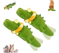 Générique The Mellow Dog - Calming Crocodile, Interactive Plush Dog Toy with Automatic Tail-Wagging to Keep Them Busy, Soft & Washable for Small, Medium, Large Dogs (2pcs)