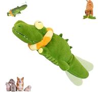 Générique The Mellow Dog - Calming Crocodile, Interactive Plush Dog Toy with Automatic Tail-Wagging to Keep Them Busy, Soft & Washable for Small, Medium, Large Dogs (1pcs)