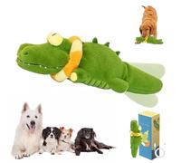 Générique The Mellow Dog - Calming Crocodile, Plush Dog Toy, Automatic Tail-Wagging, Automatic Dogs Petting Machine, Soft Cleanable for Small, Medium Dogs (1 Pcs)