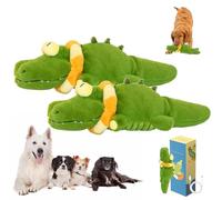 Générique The Mellow Dog - Calming Crocodile, Plush Dog Toy, Automatic Tail-Wagging, Automatic Dogs Petting Machine, Soft Cleanable for Small, Medium Dogs (2 Pcs)