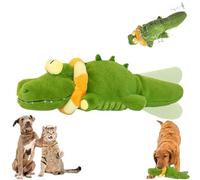 Générique The Mellow Dog - Calming Crocodile, Plush Dog Toy, Automatic Tail-Wagging, Machine Washable USB Charging, Interactive & Emotional Support Plush for Dogs for Small, Medium & Large Dogs (1pc)
