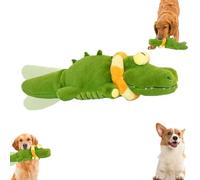 Générique The Mellow Dog - Calming Crocodile, Plush Dog Toy, Automatic Tail-Wagging, Machine Washable USB Charging, Soft & Washable Cover, for Dogs for Small, Medium & Large Dogs (1Pcs)