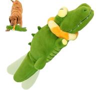 Générique The Mellow Dog - Crocodile apaisant - Jouet en Peluche pour Chien avec remuement Automatique de la Queue, Jouet à mâcher Rechargeable par USB, Doux et Lavable pour Chiens de Petite