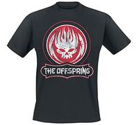 Générique The Offspring Distressed Skull Homme T-Shirt Manches Courtes Noir S