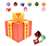 Générique The Prank Box - Hilarious Screw Challenge, The Annoying Present Gift, Prank Gift Box for Birthday, Christmas, Fun Gag Gifts for Friends (Orange-Gold, Nur Leere Geschenkbox)