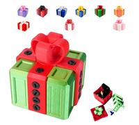 Générique The Prank Box - Hilarious Screw Challenge, The Annoying Present Gift, Prank Gift Box for Birthday, Christmas, Fun Gag Gifts for Friends (Grün-Rot2, Nur Leere Geschenkbox)