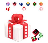 Générique The Prank Box - Hilarious Screw Challenge, The Annoying Present Gift, Prank Gift Box for Birthday, Christmas, Fun Gag Gifts for Friends (Weiß-Rot, Nur Leere Geschenkbox)