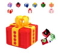 Générique The Prank Box - Hilarious Screw Challenge, The Annoying Present Gift, Prank Gift Box for Birthday, Christmas, Fun Gag Gifts for Friends (Rot-Gold, Nur Leere Geschenkbox)