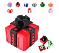 Générique The Prank Box - Hilarious Screw Challenge, The Annoying Present Gift, Prank Gift Box for Birthday, Christmas, Fun Gag Gifts for Friends (Rot-Schwarz, Nur Leere Geschenkbox)