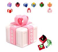 Générique The Prank Box - Hilarious Screw Challenge, The Annoying Present Gift, Prank Gift Box for Birthday, Christmas, Fun Gag Gifts for Friends (Weiß-Rosa, Nur Leere Geschenkbox)