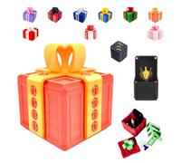 Générique The Prank Box - Hilarious Screw Challenge, The Annoying Present Gift, Prank Gift Box for Birthday, Christmas, Fun Gag Gifts for Friends (Orange-Gold, Finger-Spielzeug)
