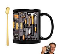 Générique The Ultimate Mechanic's Toolbox Mug, 11oz Ceramic Mechanic Toolbox Coffee Cup, Mechanic Toolboxs Design, Toolboxs Teacup Fun Gift, for Mechanics and Dads (#A)