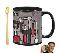 Générique The Ultimate Mechanic's Toolbox Mug, 11oz Ceramic Mechanic Toolbox Coffee Cup, Mechanic Toolboxs Design, Toolboxs Teacup Fun Gift, for Mechanics and Dads (#F)