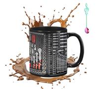 Générique The Ultimate Mechanic's Toolbox Mug, 11Oz The Ultimate Mechanic's Toolbox Mug, Tool Box Tea Cup Funny, for Birthday Christmas Thanksgiving Anniversary (1PCS-F)