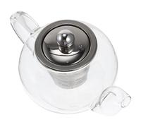 Générique Théière à Infuseur Légère Taille avec Filtre en Acier Inoxydable 400ml en Verre Épais avec Sachets de Thé Standards Adaptée pour Usage Domestique