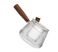 Générique Théière en Verre et Bois Infuseur, Simple et Pratique pour Bouilloire à Induction et Théière Domestique Design Classique