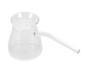 Générique Théière en Verre Poignée Solide Résistante à Haute Température 450ml Bouilloire pour Infusion de Thé et Café pour Maison et Hôtel