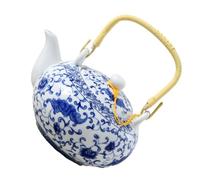 Générique Théière Individuelle en Céramique avec Anse Résistante la Chaleur, Grosse Capacité, Style Vintage Élégant pour Maison et Bureau Plusieurs styles