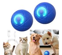 Générique Thelifeh Smart Jumping Ball Dog Toy, Interactive Dog Toy Ball That Moves on Its Own, Pet Bounce for Dogs, Boredom Relief, for Small, Medium, Large Pet (Blue*2)