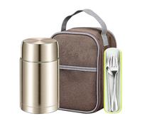 Générique Thermal Container - 1.2L Insulated Bowl, Vacuum Food Jar Set | Lunch Box Containers for Camping Picnic Sports Outdoor Hiking Climbing Summer Work