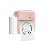 Générique Thermal Label Printer, Sticker Printer, 3.35x3.35x1.57 inches Portable Rechargeable Compact Multipurpose Label Maker, Business Use for Labeling Documents Or School Supplies
