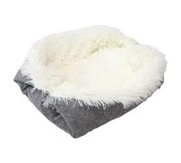 Générique Thermal Pet Nest - Self-Warming Cat Bed for Rest | Washable Plush Lining with Heat Reflective Core, Foldable Shape & Snug Fit for Indoor, Camping and Window Lounging 24.02x20.08in