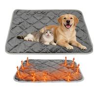 Générique Thermal Reflection Pad for Dogs Cats, 5-Layer Self Warming Thermal Pet Mat, Soft Cozy Washable Non-Slip Non-Electric Heating Pet Pad for Sofa Kennel Floor and Car Seat (M)