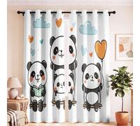Générique Thermiques Isolant Rideaux Occultant Panda Nuages Balançoire