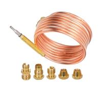 Générique Thermocouple Capteur Thermocouple en Cuivre Or Kit pour Cuisinière à Gaz et Cheminée Sécurité et Entretien Facile
