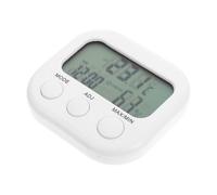 Générique Thermomètre D’Ambiance Numérique Petit Format en ABS Écran Tactile Rétroéclairé Mesure Précise Température et Humidité Intérieur Support Bureau Suspendre pour Reptiles et