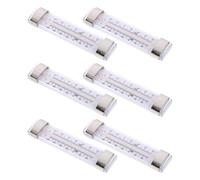 Générique Thermomètre de Réfrigérateur Haute Précision 6pcs Tube en Verre et Carburant Aviation, Lecture Facile pour Congélateur et Frigo Domestique