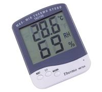 Générique Thermomètre Hygromètre Intérieur à Écran Lcd Large, Plastique Blanc, Conversion Celsius Fahrenheit, Outil de Mesure de Température Facile à Utiliser pour Maison