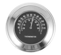 Générique Thermomètre Numérique Mesure Précise Température Extérieure pour en Alliage D'aluminium Affichage Digital Portable et Fonction Nocturne pour Guidon de Moto