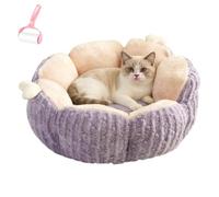 Générique Thickened Winter Pet Nest in Purple,Self-Warming Cat Nests Bed with Detachable Cushion,Washable Indoor Soft Plush Pets Nest for Cats and Small Dogs